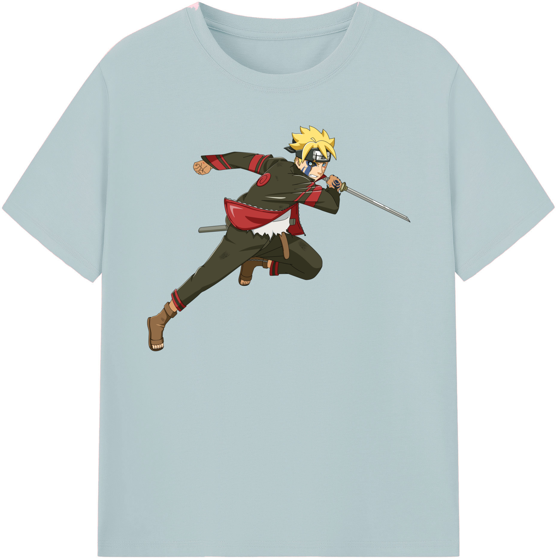 （画像用） NARUTO -ナルト- うずまき ボルト Uzumaki Boruto 綿100％半袖Tシャツ（フロントプリント）